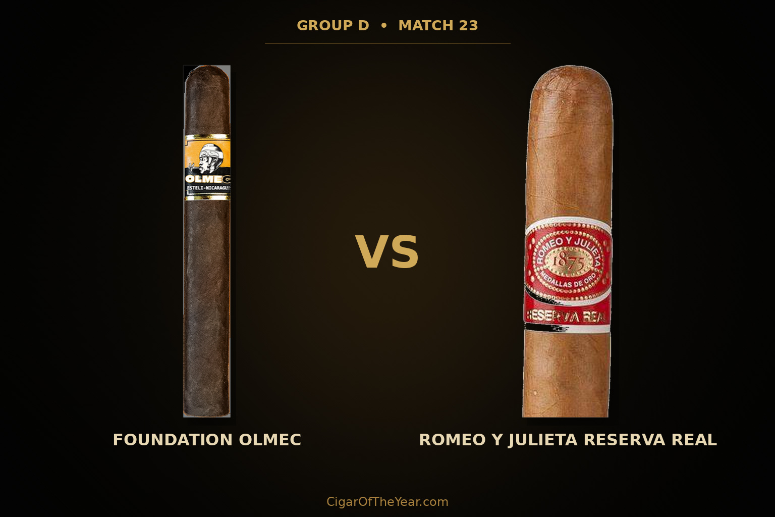 Foundation Olmec vs Romeo y Julieta Reserva Real in Match M23