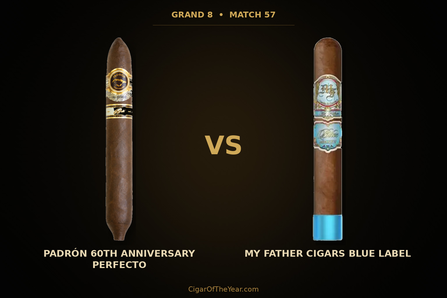 Padrón 60th Anniversary Perfecto vs My Father Blue in Match M57