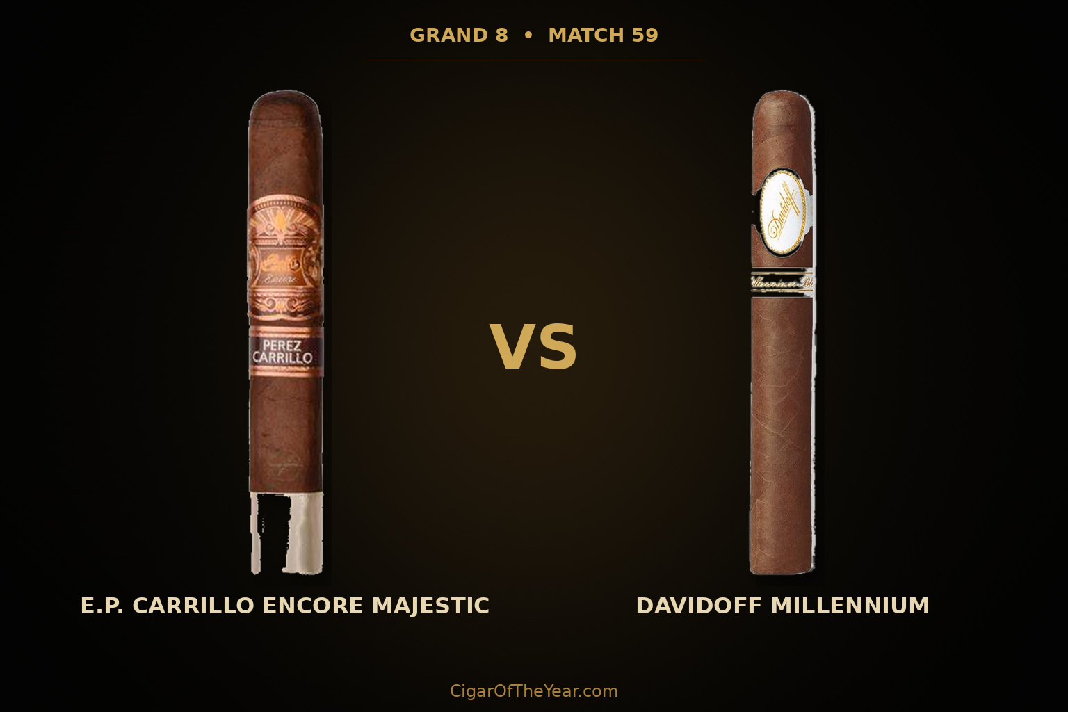 E.P. Carrillo Encore Majestic vs Davidoff Millennium in Match M59